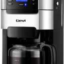 Gevi All In One 10-Cup Grind & Brew Coffee Maker with Built-In Burr Grinder