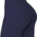 Sunzel No Front Seam Biker Shorts for Women with Pockets, Yoga Workout Gym Bike Shorts with Tummy Control (Large, Ash Blue)