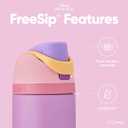 Owala Disney Princess FreeSip Insulated Stainless Steel Water Bottle with Straw for Sports and Travel, BPA-Free Sports Water Bottle, 24 oz, Rapunzel