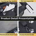 Dog Car Seat Puppy Portable Pet Booster Car Seat with Clip-On Safety Leash and PVC Support Pipe, Anti-Collapse,Perfect for Small Pets