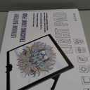 Rechargeable A3 Light Pad for Diamond Painting,Tracing Light Box with Stand and Clip,3 Colors Stepless Dimmable and 6 Levels of Brightness Light Board for Artists,Drawing,Sketching,Animation