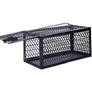 Humane Rat Trap Cage, Large Metal Mesh Live Capture, Auto-Reset Smart Trigger System for Rodent Control