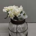 Farmhouse Glass Lantern Vase Vintage Flower Vases with Plants Hydrangea Lights Rustic Floral Arrangement Centerpieces Home Decor Hostess Housewarming Gift