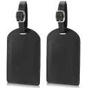 Ringsun Genuine Leather Luggage Tag for Suitcases ID Tags Bag Tags for Luggage (2 Pack)