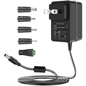 TKDY 24V 1.5A 36W AC/DC Power Supply Adapter Cord, 100-240V to 24 Volt with 5 Interchangeable Tips, Compatible with LED Strip Lights, Light Diffuser, Speakers and More (Not for Charging) TKDY 24V 1.5A 36W AC/DC Power Supply Adapter Cord, 100-240V to 24 Volt with 5 Interchangeable Tips, Compatible with LED Strip Lights, Light Diffuser, Speakers and More (Not for Charging)