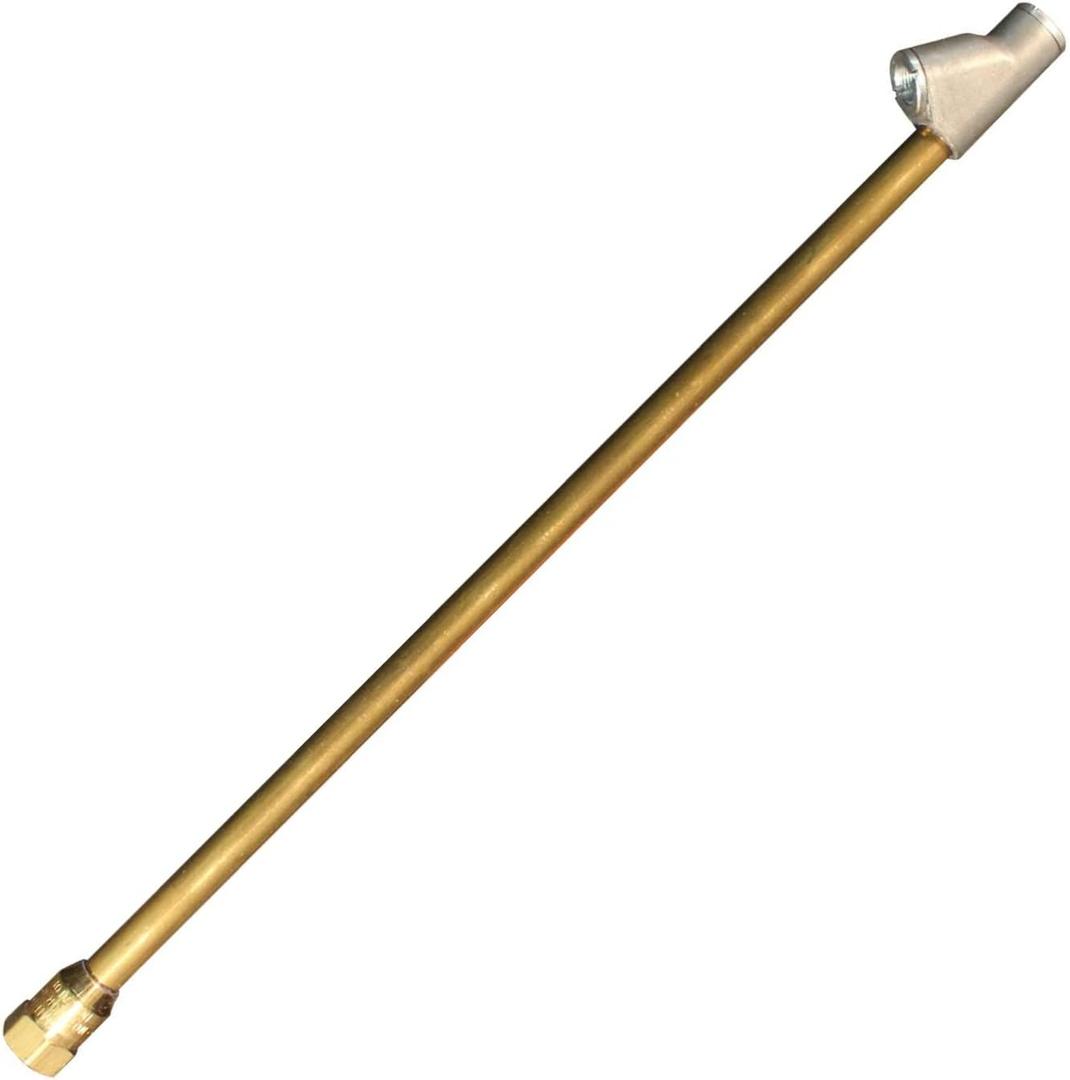 Straight Foot Dual Head Air Chuck for Tire Pressure Guage, 12" Extended Reach, 1/4" FNPT, 150 PSI, Truck, Tractor Trailer, Semi Truck, Dually, RV & Car, S-693-12