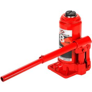 AFF Heavy Duty 8 Ton Bottle Jack, Manual, Machine Hardened Steel Saddles, Centered Pumps and Rams, 3508