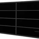 Mailbox for Classroom 12 Slots, Mail Sorter Countertop Paper Organizer Storage, Student Mailbox for Classroom, Mail Organizer for Home Library Office Classroom(Black, 12 Slots)