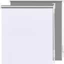 LazBlinds 100% Blackout Roller Shades, Room Darkening Blinds for Windows with Thermal Insulated UV Protection Fabric, Roll Up Blinds and Shades for Home and Office, 12 1/2" W x 48" H, White (12 1/2" W x 48" H (Fabric: 11 1/8" Width))