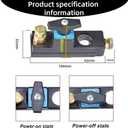 Battery Disconnect Switch, Heavy Duty Battery Disconnect Switch - High Current Master Power Cut Isolator Kill Switch for Car, RV, and Boat