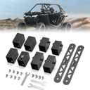 KEMIMOTO Seat Risers Compatible with Polaris RZR PRO XP 2020-2024, RZR PRO R/TURBO R 2022-2024 Raise Seat by 2" 8PCS Main Driver & Passenger Seat Risers Better View