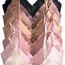 Women's 6 Pieces Bra Scallop Seamless Padded Comfy Wireless Bralettes Cami Tops
50+ bought in past month S