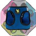 EcoBark Step in Dog Harness - Eco-Friendly Teacup Dog Harnesses for XXS, XS, and Small Dogs - Reflective and Adjustable Mini Body Halter Vest -Tiny Soft Mesh Toy Breed Harness (Bright Blue, XXS) (XXS- 4 to 5 lbs- Chest Up to 11 in (Pack of 1), Bright Blue Sport)