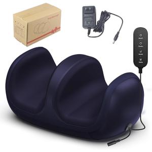 Foot Massager with Heat, Shiatsu Foot Massager for Plantar Fasciitis, Neuropathy, Leg & Feet Massage Care for Home, Office, Gadgets Relaxing Massage Tools Gifts for Mom, Dad, Dark Blue