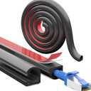 [Upgraded] 118 Inch Cord Hider Wall, Silicone Cable Hiders for TV on Wall, Cord Covers for Wires on Wall, 1 Wire Hider Raceway Cord Cover for Wall Mounted TV Management, W0.59'' H0.47'' Black