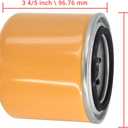 Engine Oil Filter 377-6969 3776969 6678233 Compatible with Caterpillar CAT Loader 236D 242D 262D 272D 297D Excavator 303.5E 305.5E 306E 307E Compatible with Bobcat Skid Steer S220 S300 T300