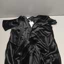 MEROKEETY Women's V Neck Wrap Velvet Maxi Wedding Guest Dress Bell Sleeve Split Bridesmaid Cocktail Party Formal Dresses M