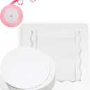 qiqee White 10x10x8 Cake Box, 4 Sets Cake Box with Window 4 Sets 10" Cake Round Boards, 10inch Cake Containers, 10 Meters Pink Silk Ribbon Includes