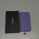 SHIELDON Real Leather Case Wallet for iPhone 17 6.3-inch 5G 2025 | Magnetic Closure | Folio | RFID Blocking Card Holder | Kickstand | Soft Shockproof Phone Cover | Wisteria Purple