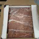 LITTLE TREE End Table with 3 Drawers, No Assembly Required Side Table for Living Room, Vintage Brown Wooden Chair Side Table with Closed Back, Slim Nightstand Bedside Table for Bedroom