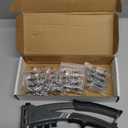 Kerry One-Handed Rivet Gun, 3/32" 1/8" 5/32" 3/16" Pop Rivet Gun Set, Manual Riveting Tool with 9.6" Extended Handle, 200 Rivets, 4 Tool-Free Interchangeable Heads, Profeesional Hand Riveter (grey)