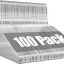 Wire Metal Clothes Hangers Bulk 100 Pack, 16 Inch 12 Gauge Standard Size, Slim Space Saving for Coat Suits Shirts Pants Skirts, Non Slip, Silver