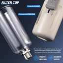 TAILONZ PNEUMATIC 1/2 Inch NPT 2 in 1 Air Filter Pressure Regulator Combo Piggyback, Air Tool Compressor Filter with Gauge AF4000+AR4000