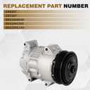 883100R040 Air Conditioner AC Compressor with Clutch Compatible with Lexus ES250 2021-2023 NX200t 2015-2017 NX300 2018-2021 Toyota Avalon 2021 Camry 2018-2023 Highlander 2014-2019 198307