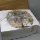 24.5" Modern Ceramic White Bedside Lamp for Bedroom Decor Farmhouse Table Lamp for Living Room Office Dorm