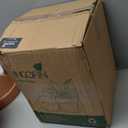 INGOFIN Terracotta Pots Set with Saucer  2Pack Ceramic Clay Planters with Drainage Hole, Garden Flower Succulent Pots with Tray for Indoor Outdoor Plants, 8 inch, Set of 2