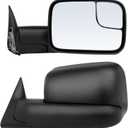 ECCPP Towing Mirrors Replacement fit for Dodge 94-01 for Ram 1500 94-02 for Ram 2500 3500 Pickup Truck Manual Towing Tow Mirrors Left Driver and Right Passenger Pair Set Fits 60177-78C Side Mirrors