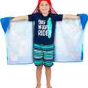 Super Mario Bath/Pool/Beach Soft Cotton Terry Hooded Towel Wrap, 24 in x 50 in, By Franco Kids