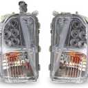 Fog Lights Assembly Compatible with Prius 4-Door 2012 2013 2014 2015 DRL Turn Signal Lamp Left & Right 8151147060 8152147060