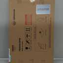 Bulletin Board 30 x 20 inches, Oatmeal White Pin Board, Golden Aluminum Framed Fabric Cork Board with 10 Push Pins