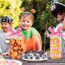 2 Pack Halloween Ghost Iced Coffee Glass Tumbler Cups with Lids and Straws - 16Oz Spooky Halloween Ghost Glass Tumbler Gifts With Pink Bow-knot for Women, Girls, Kids