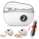 Electric Nail Clipper, Electric Nail Clippers for Seniors with LED Light, Cordless Automatic Nail Trimmer with Adjustable Speed for Fingernails and Toenails (3 Speed Settings, Grey) 1