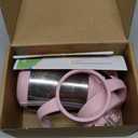 Stainless Steel Sippy Straw Cup for Toddlers 1-3 Years Old, Insulated Toddler Water Bottle Baby Training Tumbler with Handles, 8oz Kids Straw Cups for Travel, Daycare & At Home, Pink