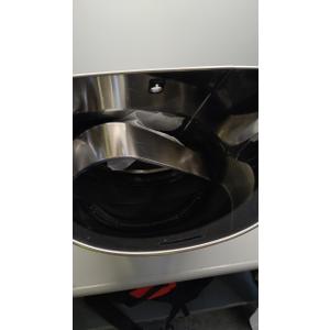 iTouchless 18 Gallon Semi-Round Stainless Steel Open Top Trash Can and Recycle Bin, 68 Liter, Slim and Space-Saving Design for Home, Office, Kitchen, Restaurant, Restroom, Large Capacity