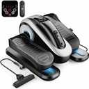 LVPIMAN Under Desk Elliptical Machine,Electric Leg Exerciser for Seniors,12 Adjustable Speeds&12 Modes with Remote Control,Elastic Rope,Manual&Auto Mode for Home Office