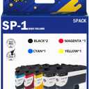 SP-1 SP1 SP01 Sublimation Ink Cartridges (5-Pack) SP01BKS SP01CS SP01MS SP01YS Ink Compatible with Brother Sublimation SP-1 Printers,110ML