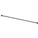 Modern Minimalist 60 in. Straight Shower Rod Set in Matte Black