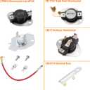 Dryer Heating Element Kit Compatible With May-tag MED5740TQ0 MED4500MW0 MED5600TQ0 MED5700TQ0 MED5640TQ0 MED5570TQ0 MED5770TQ0 MED5800TW0 MED5820TW0 MED5840TW0 MED5870TW0 MED5620TQ0 MED5630TQ0