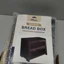 VEDALIO Bread Box For Kitchen Countertop, Black Breadbox, Bread Boxes for Kitchen Counter Organizer Decor Storage, Wooden Storage Box Breadbox, Housewarming Birthday Wedding Christmas Gift