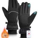 rivmount Winter Gloves with Waterproof/Touchscreen/Warm, Thermal Snow Glove for Cold Weather Running, Ski, Cycling, Women Men