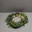 Pinkpum 20'' Eucalyptus Wreath for Front Door, Porch, Window - Green Decor for Home, Farmhouse - Spring, Summer, Fall, All Seasons