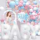 7.2FT Baby Shower Decorations Inflatable Baby Light Up Marquee Letters Decor for Girl Boy Large Baby Letter for Baby Shower Gender Reveal Party Birthday Decorations