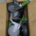 4 Inch Caster Wheels for Prep Table, Expanding Stem Casters Set of 4, Heavy Duty Castors with Locking Brake Fit 7/8", 1", 1-1/8",1-3/8" Stainless Steel Furniture Legs, Wire Shelving Racks,Utility Cart