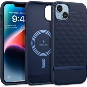 Caseology Parallax Mag for iPhone 14 Plus Case [Enhanced Ergonomic Design] Military Grade Drop Tested (2022) - Midnight Blue