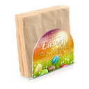 Napkin Holder for Table, Happy Easter Eggs Acrylic Napkin Holder for Party Guest Cocktail Dispenser Paper Stand Kitchen Dining Room Decors