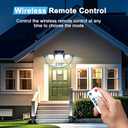 Solar Security Light Outdoor,Solar Flood Light with Active Motion Sensor,3 Heads 270 Wide Angle,Remote Control,IP65 Waterproof, 3 Modes (2 Packs)